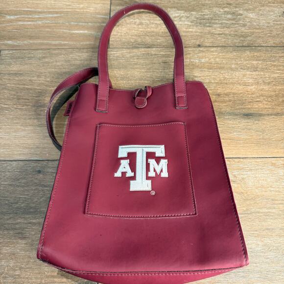 Texas A&M Purse HandBag NCAA Creations Alan Stuart New W Tags Football - Picture 1 of 7